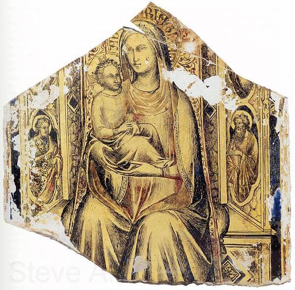 Lorenzo Monaco Virgin and Child Enthroned with Sts John the Baptist and John the Evangelist France oil painting art